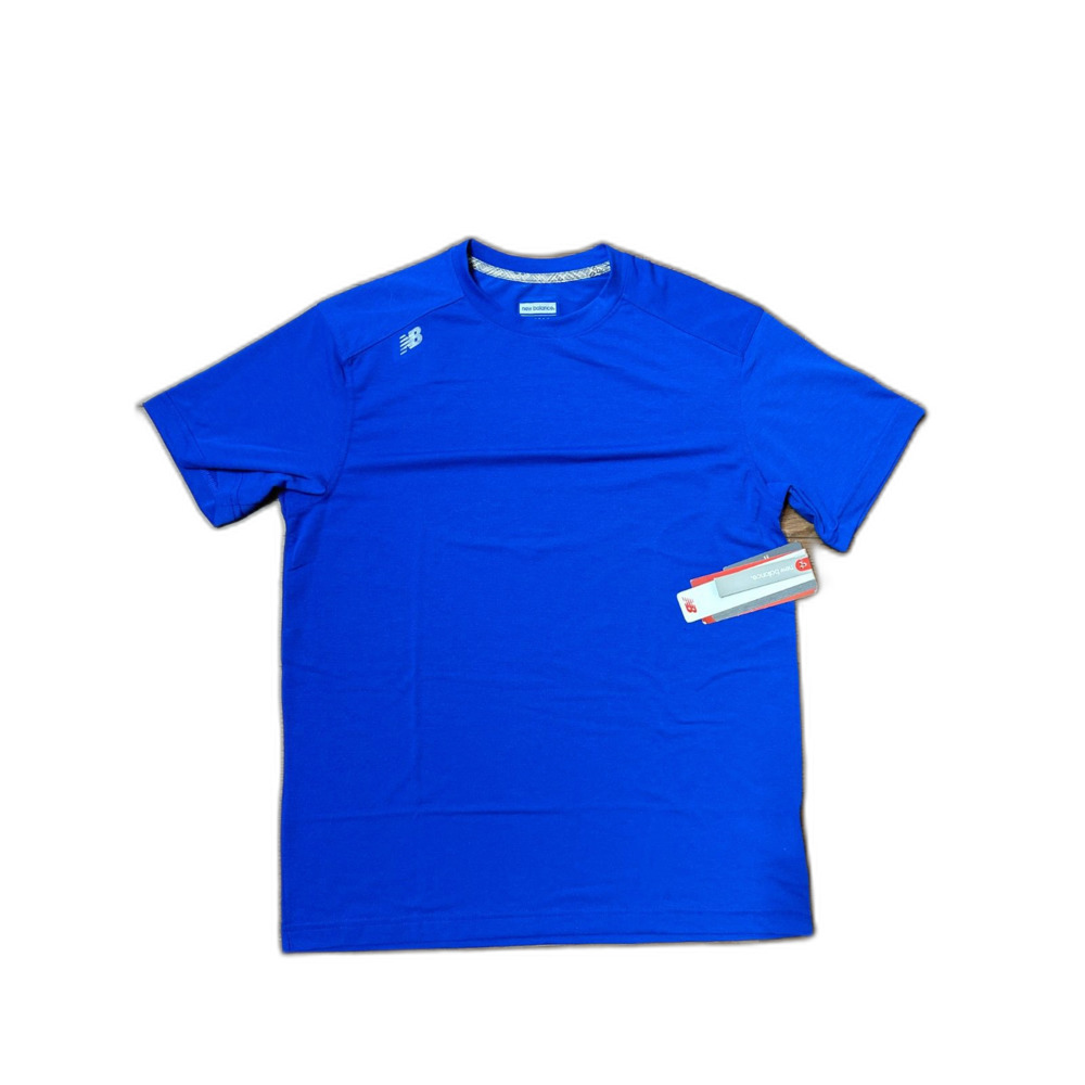 New Balance Tech Tee Mens Blue T-Shirt